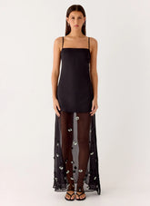 Jesiah Embellished Maxi Dress - Black